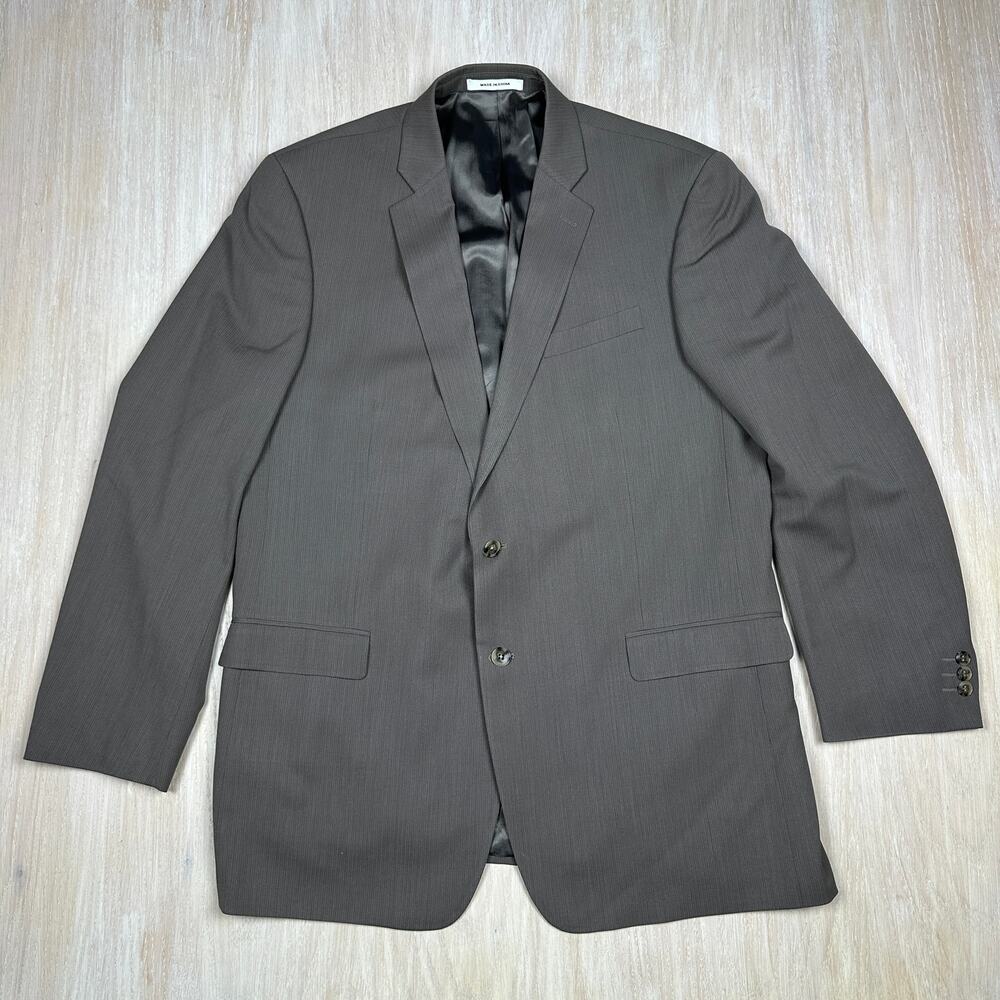 Kenneth Cole New York Two Button Notched Lapel Business Jacket Blazer Men's 46L